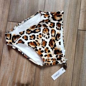 Vitamin A High Rise Animal Print Bottom NWT xs/4